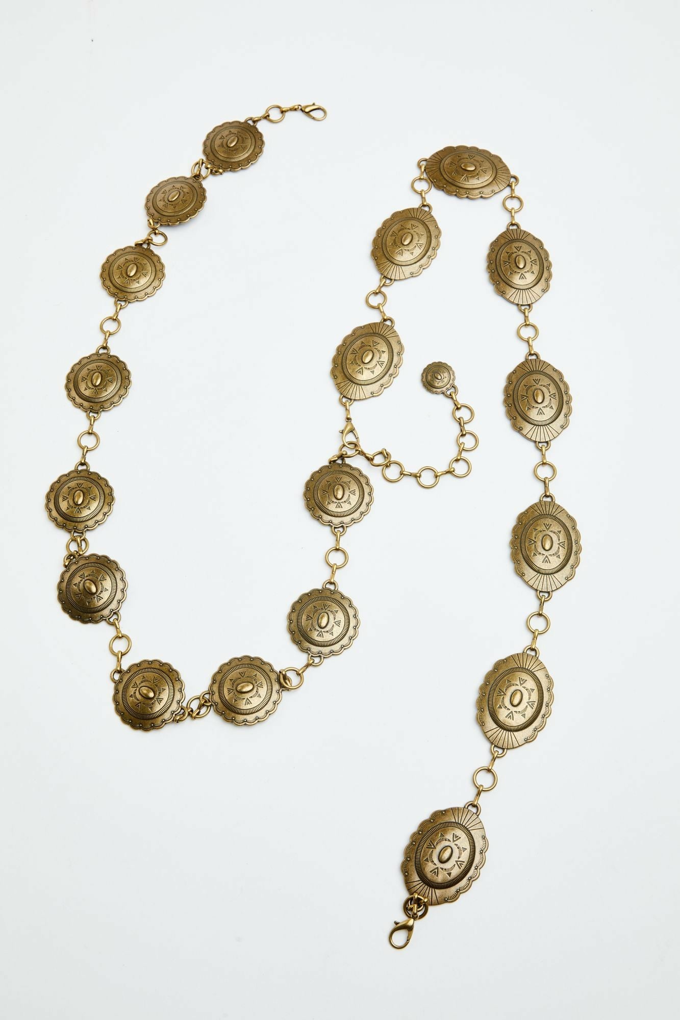 Idyllwind Silver Spur Gold Chain Belt Gold