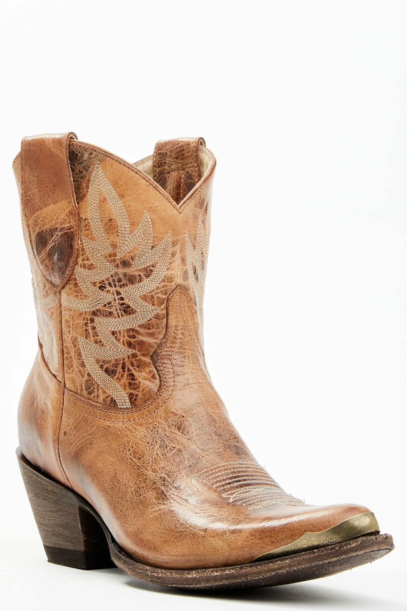 Idyllwind Wheels Dublin Taupe Leather Western Booties - Round Toe Taupe