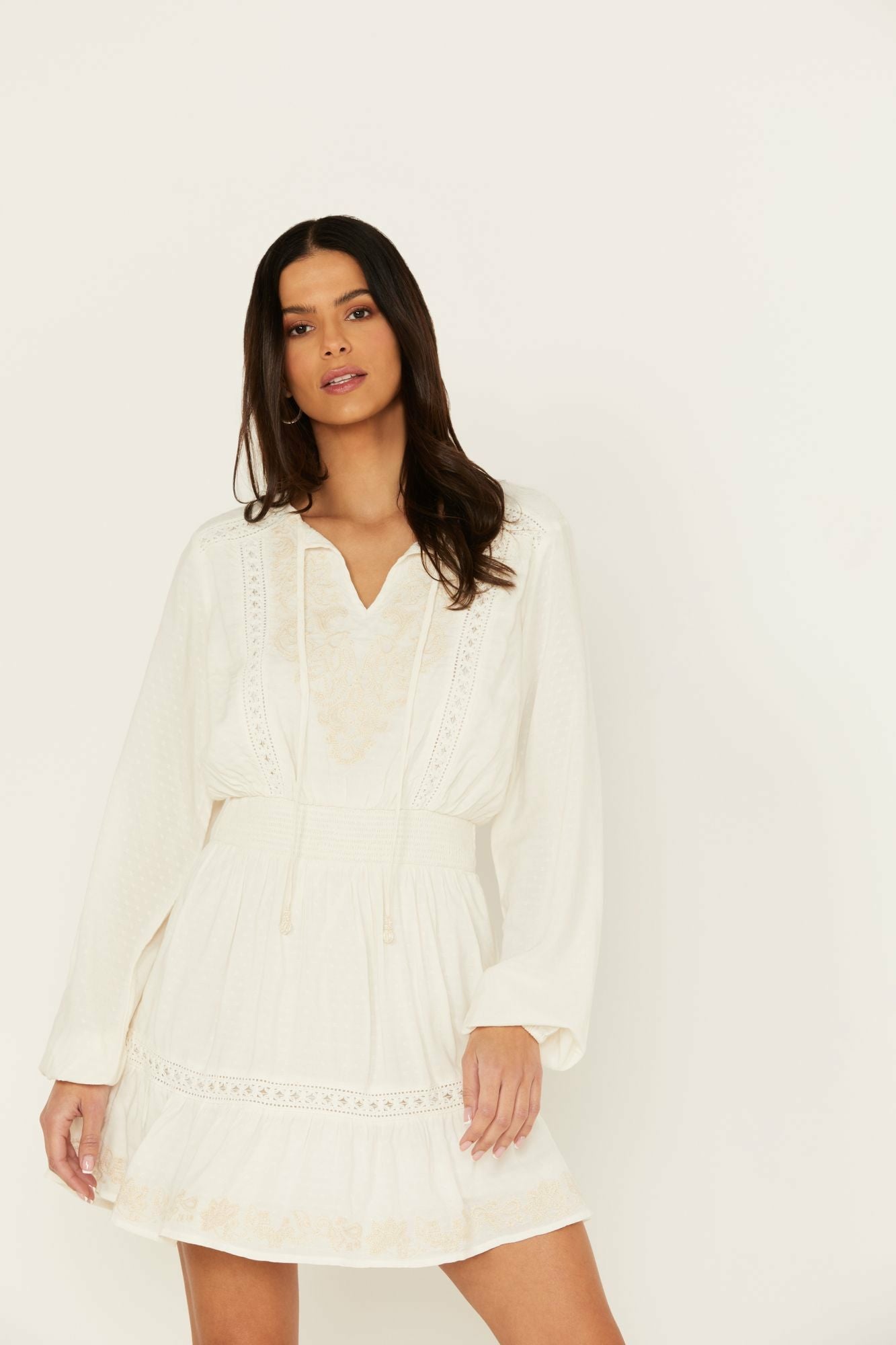 Idyllwind Baxter Short Dress Ivory