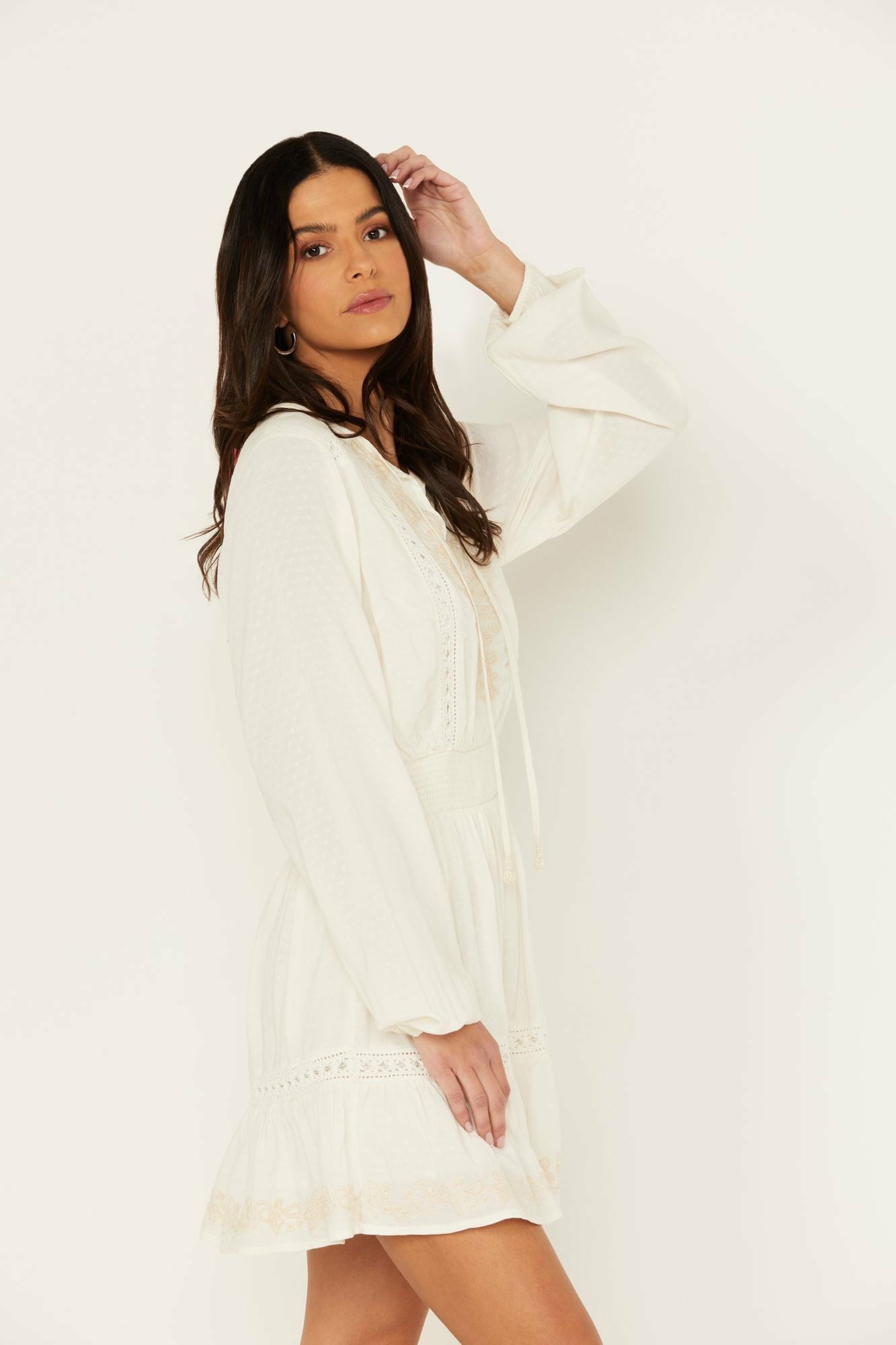 Idyllwind Baxter Short Dress Ivory