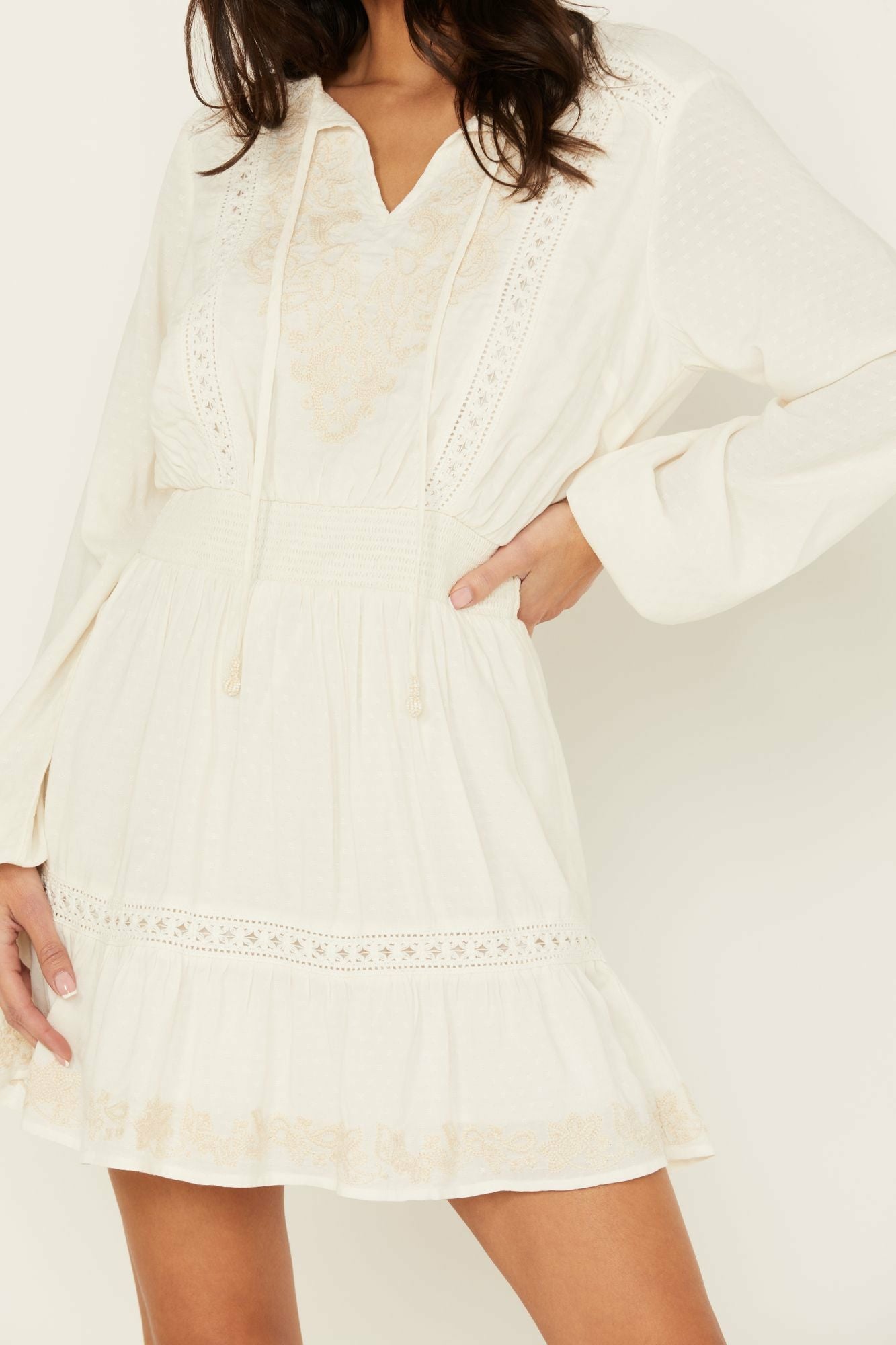 Idyllwind Baxter Short Dress Ivory