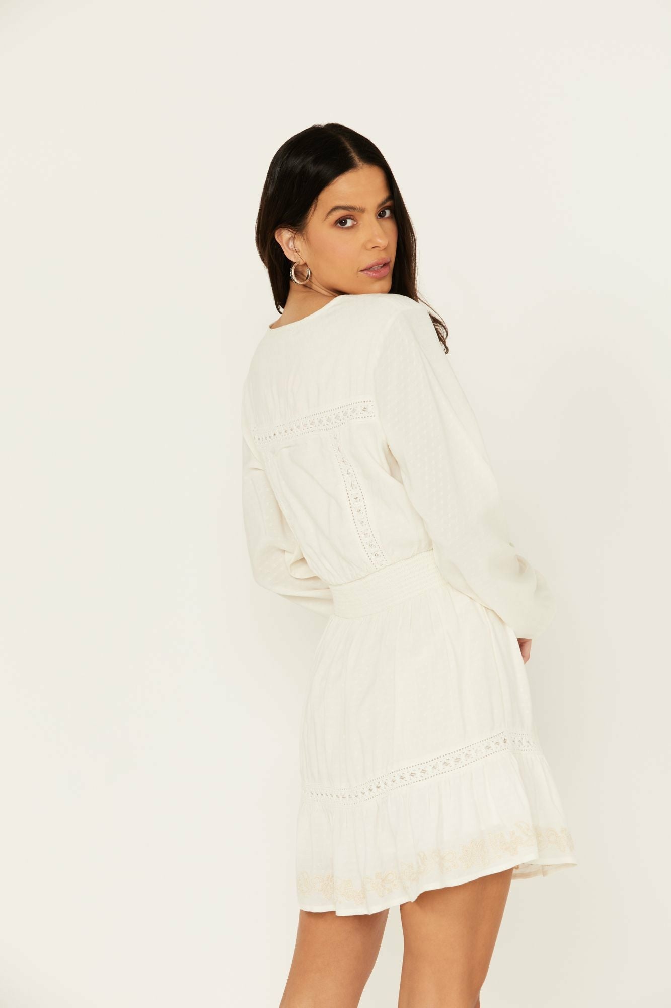 Idyllwind Baxter Short Dress Ivory