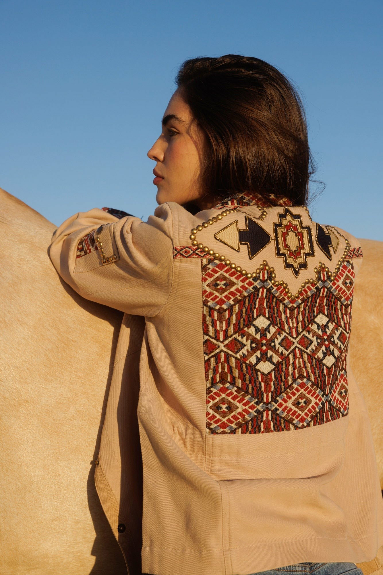 Idyllwind Autumn Embroidered Jacket Wheat
