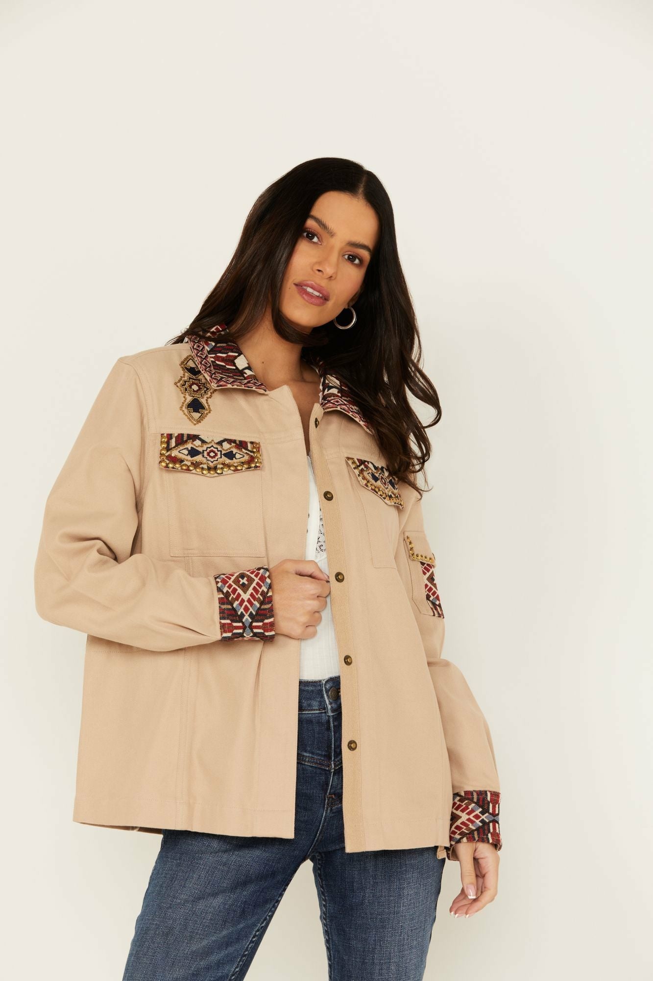 Idyllwind Autumn Embroidered Jacket Wheat