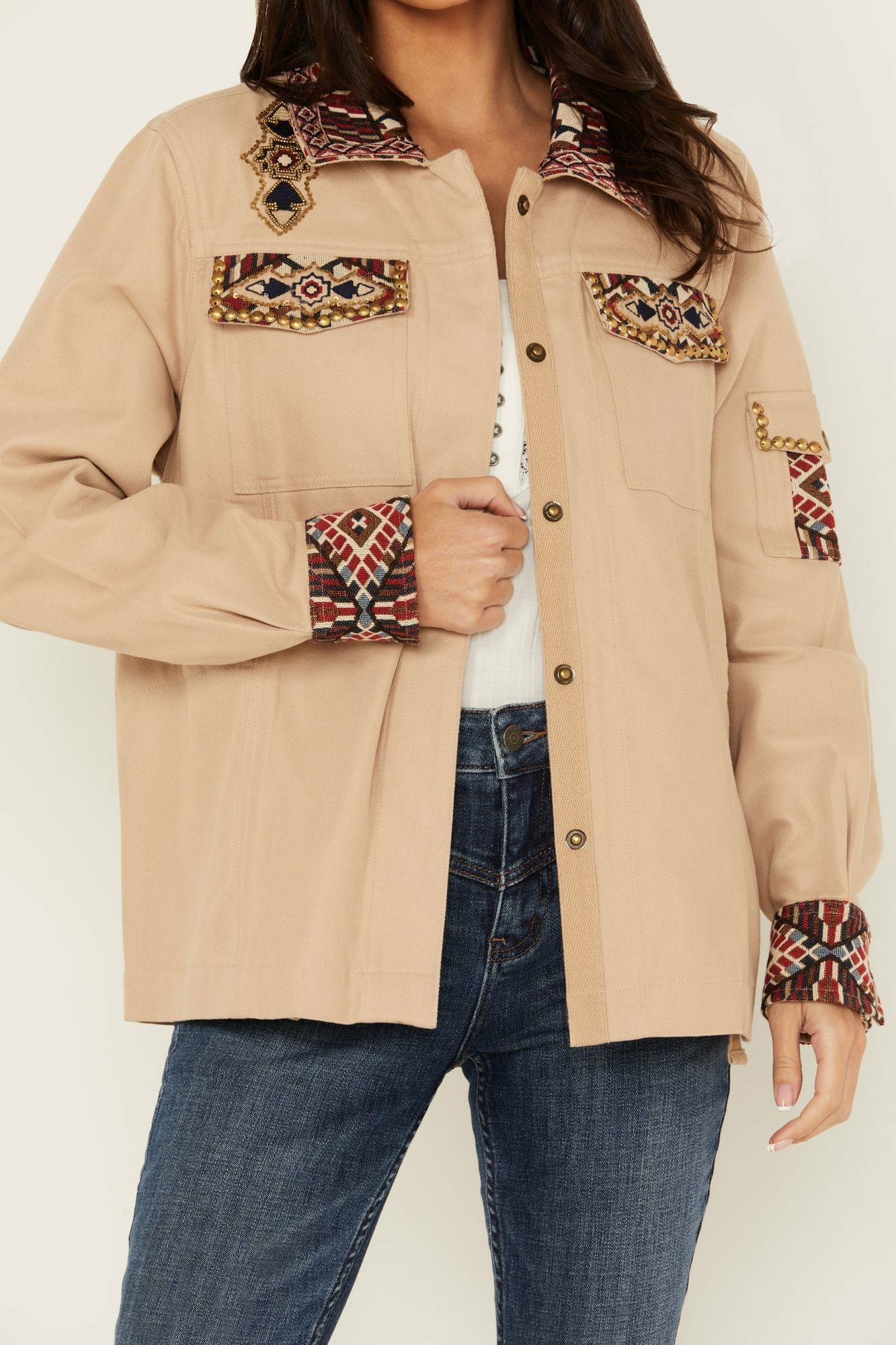 Idyllwind Autumn Embroidered Jacket Wheat