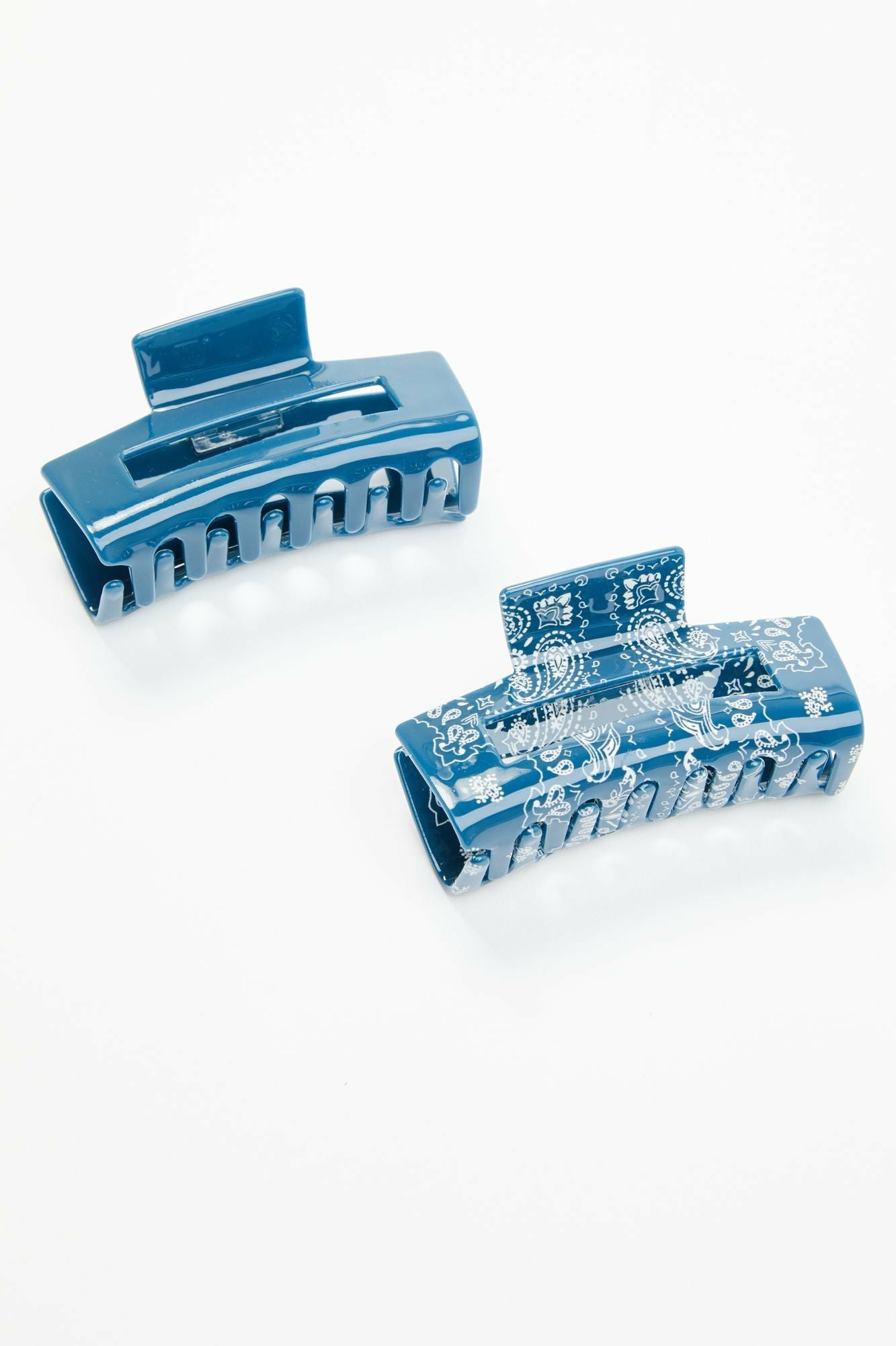 Idyllwind Juliet Large Acrylic Hair Claw Set - 2 Piece Navy