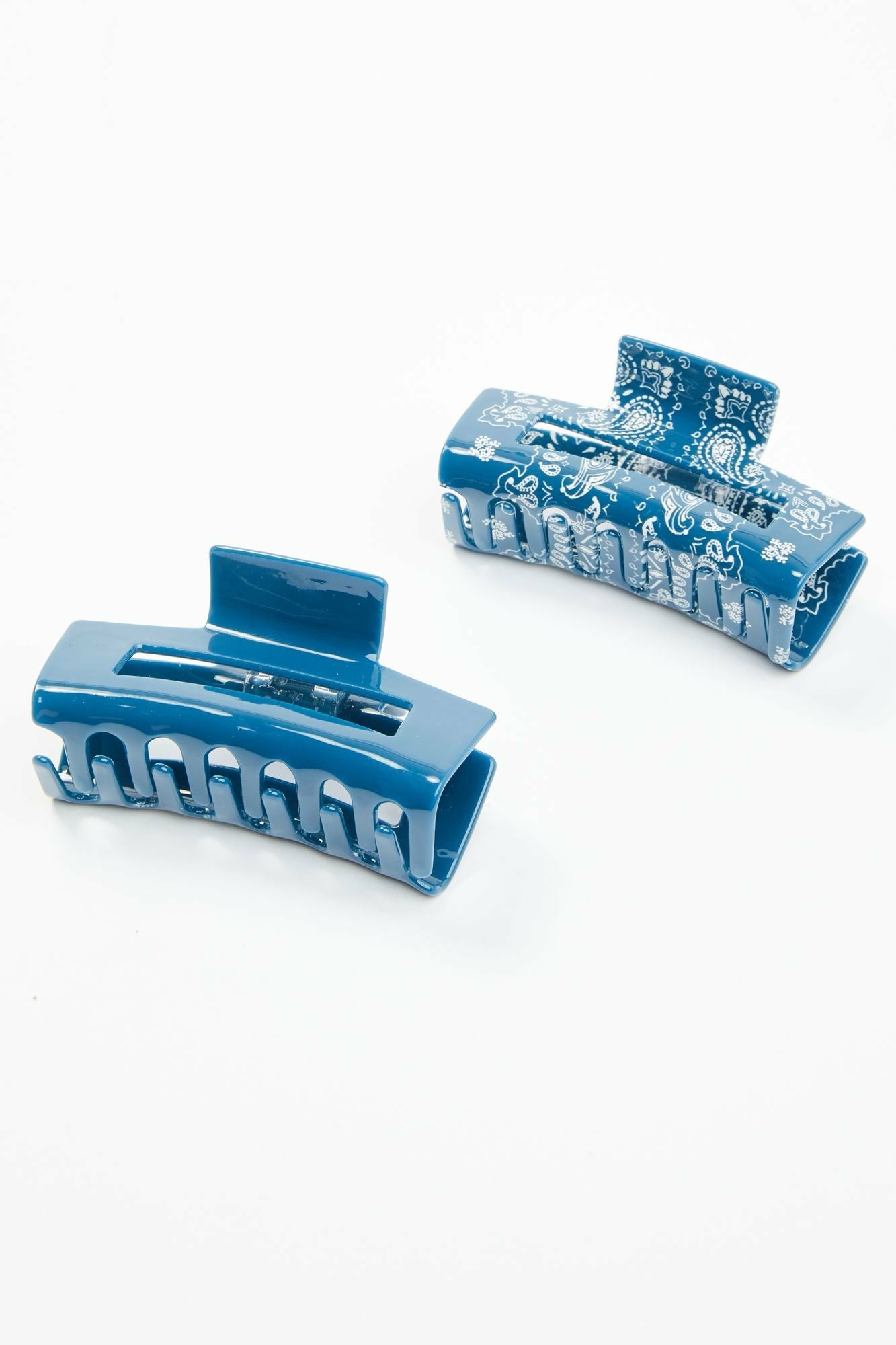 Idyllwind Juliet Large Acrylic Hair Claw Set - 2 Piece Navy