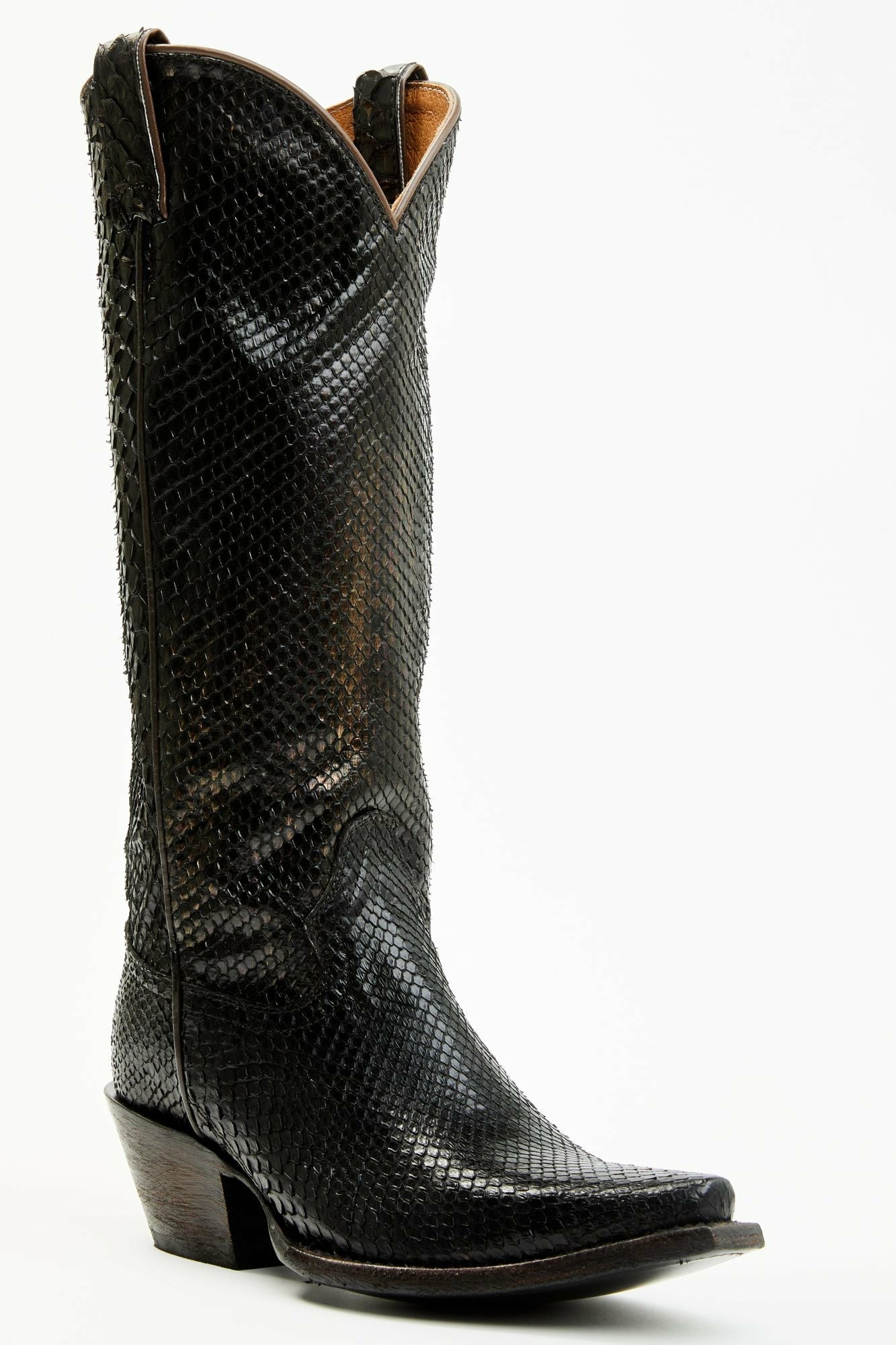 Idyllwind Slay Black Python Tall Western Boots - Snip Toe Black