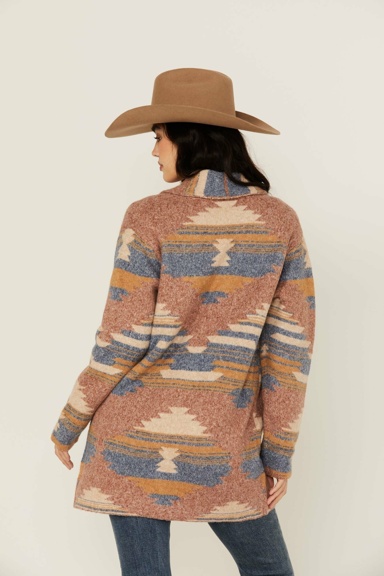 Idyllwind Crosswind Southwestern Print Cardigan Sand