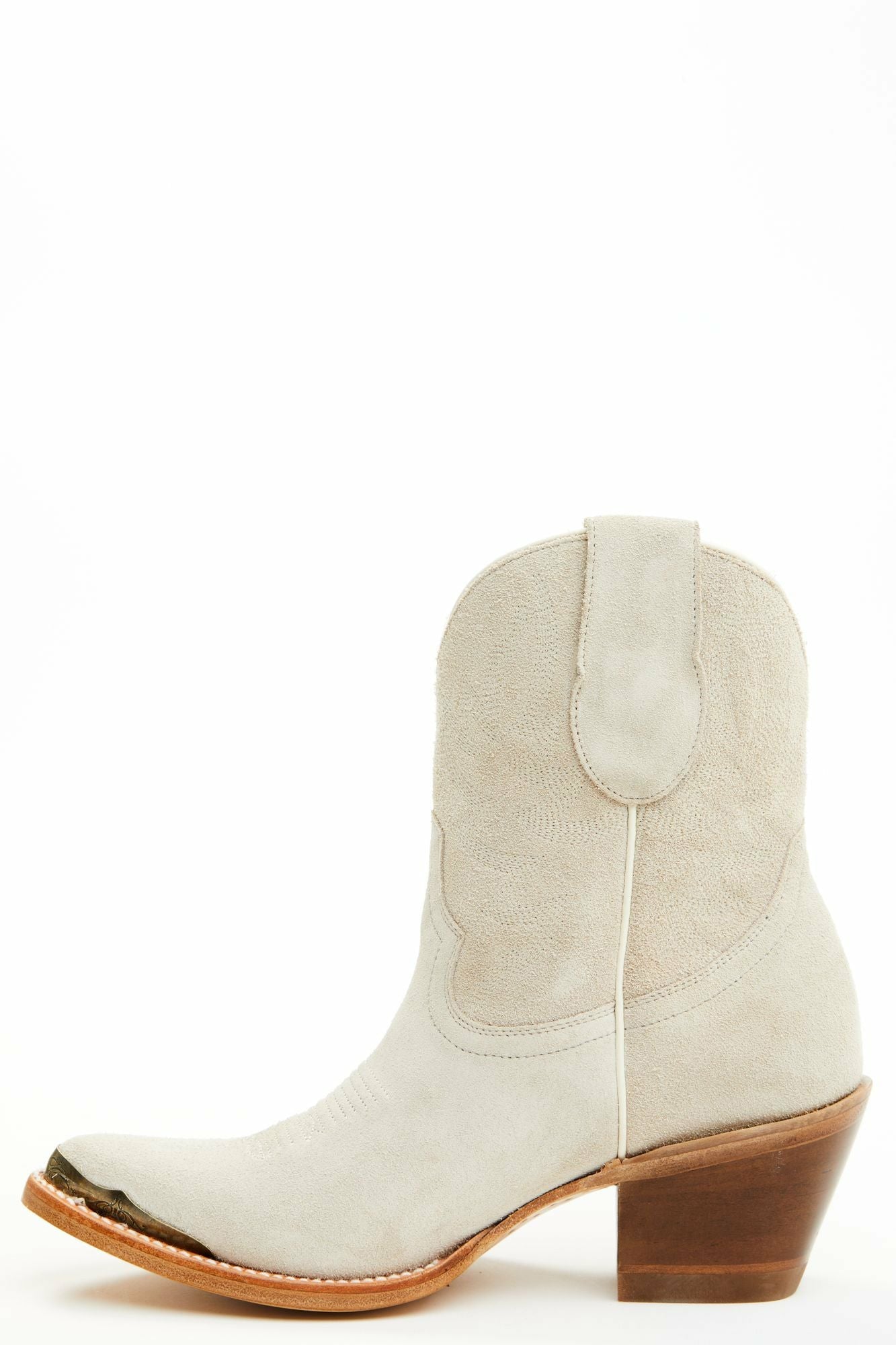 Idyllwind Wheels Ivory Suede Western Booties - Round Toe Ivory