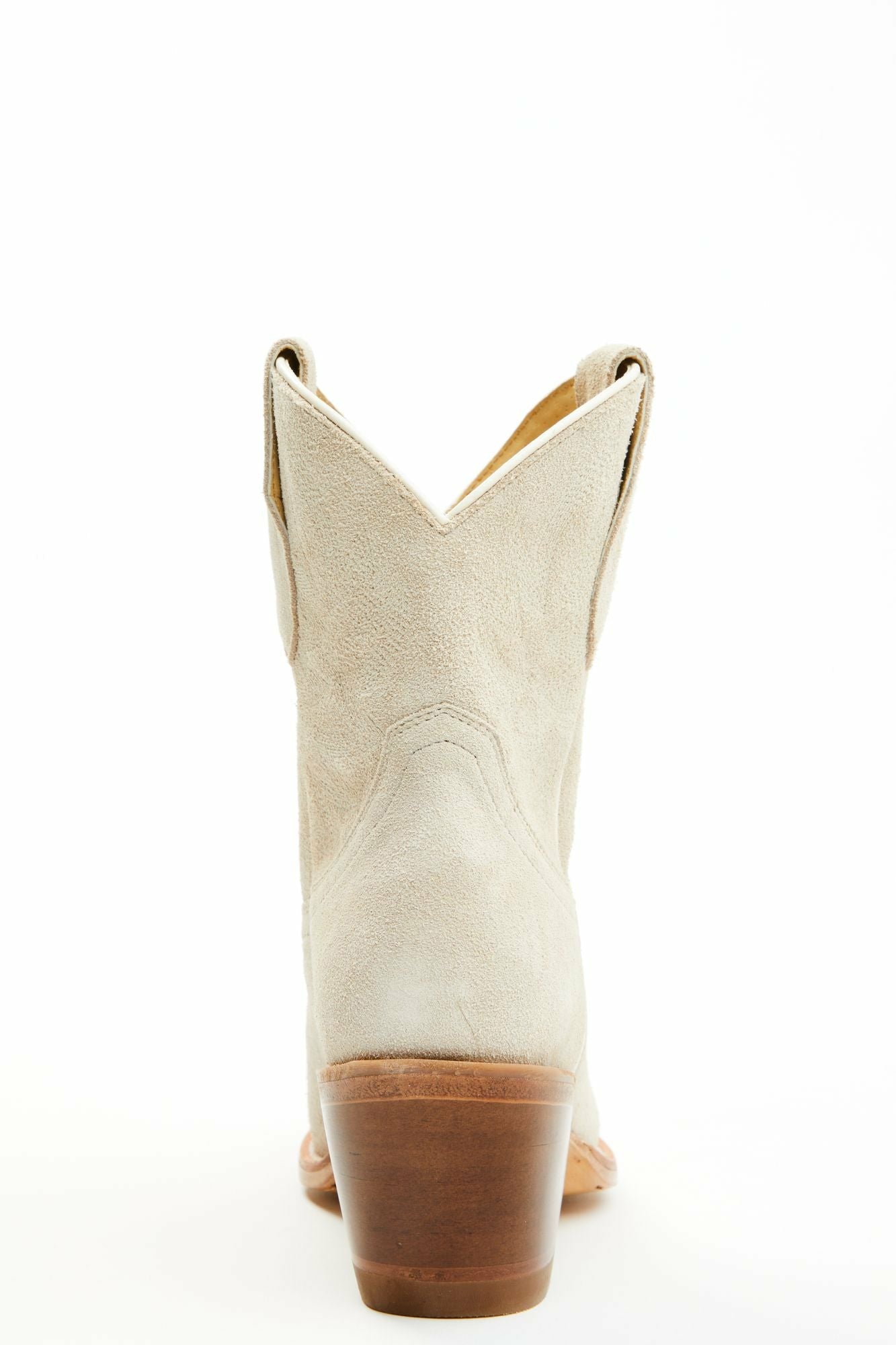 Idyllwind Wheels Ivory Suede Western Booties - Round Toe Ivory