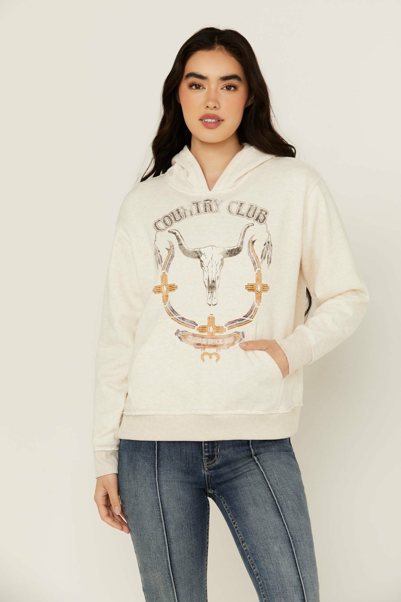 Idyllwind Country Club Graphic Hoodie Oatmeal