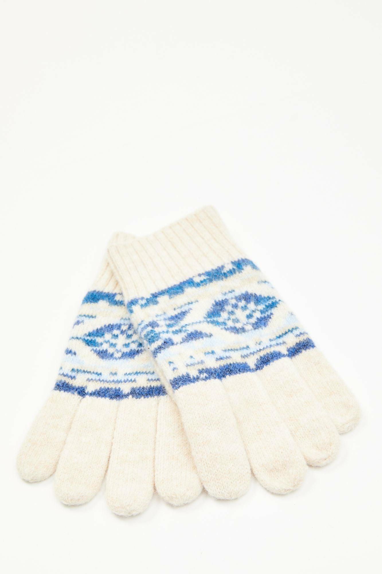Idyllwind Hensley Southwestern Print Gloves Ivory