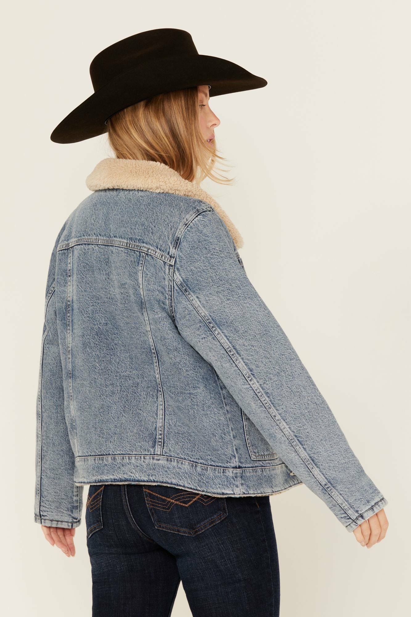 Idyllwind Pony Up Reversible Denim Blanket Jacket Light Wash