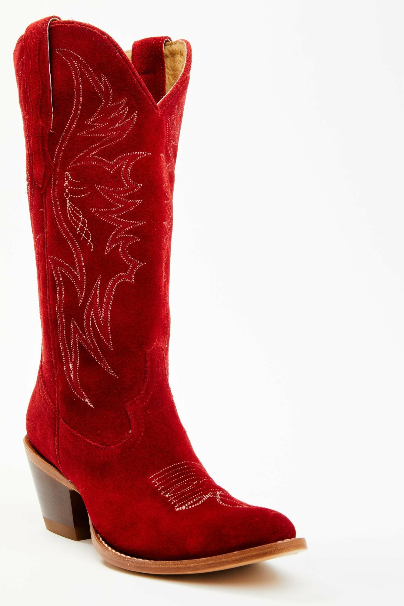 Idyllwind Charmed Life Fire Suede Western Boots - Round Toe Cherry