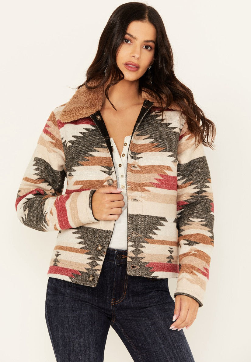 Idyllwind Easton Reversible Denim Blanket Jacket Black