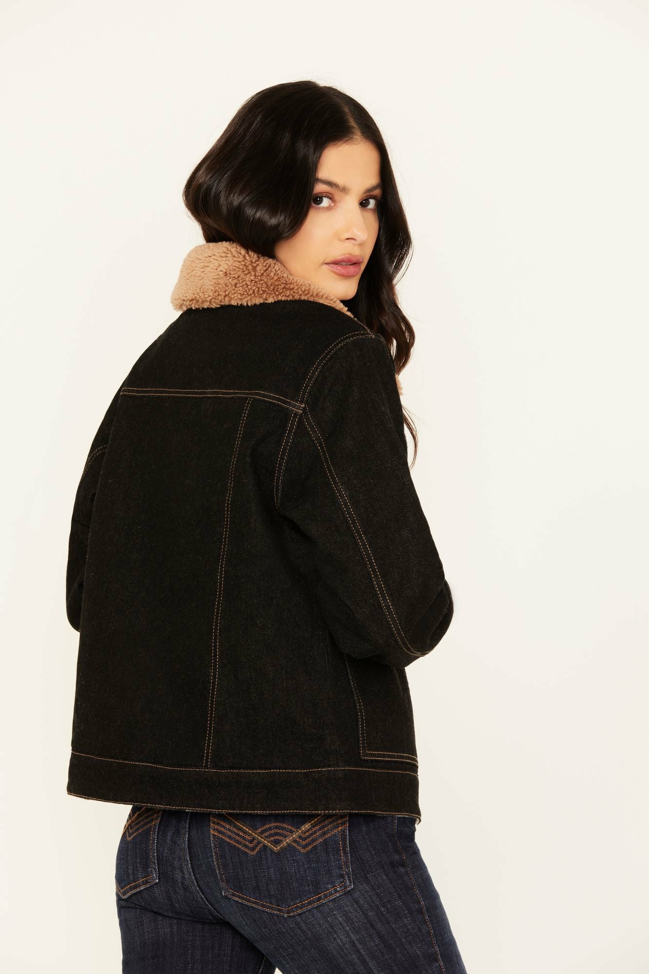 Idyllwind Easton Reversible Denim Blanket Jacket Black